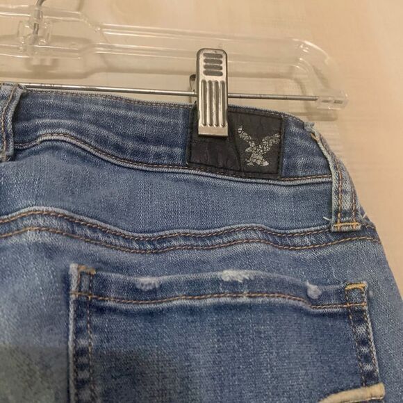 American Eagle distressed jeggings, size 00 short - Picture 12 of 14